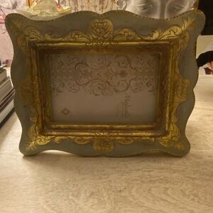 Elegant Gold and Gray Picture Frame